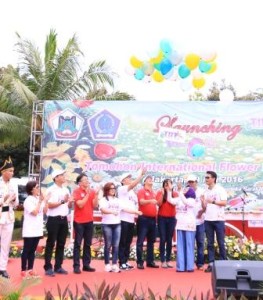 Launching ditandai dengan peluncuran balon berlogokan TIFF 2016