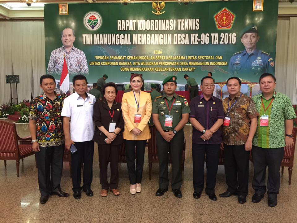 Bupati Minsel Hadiri Rakor TMMD Ke-96 TA 2016 di Jakarta