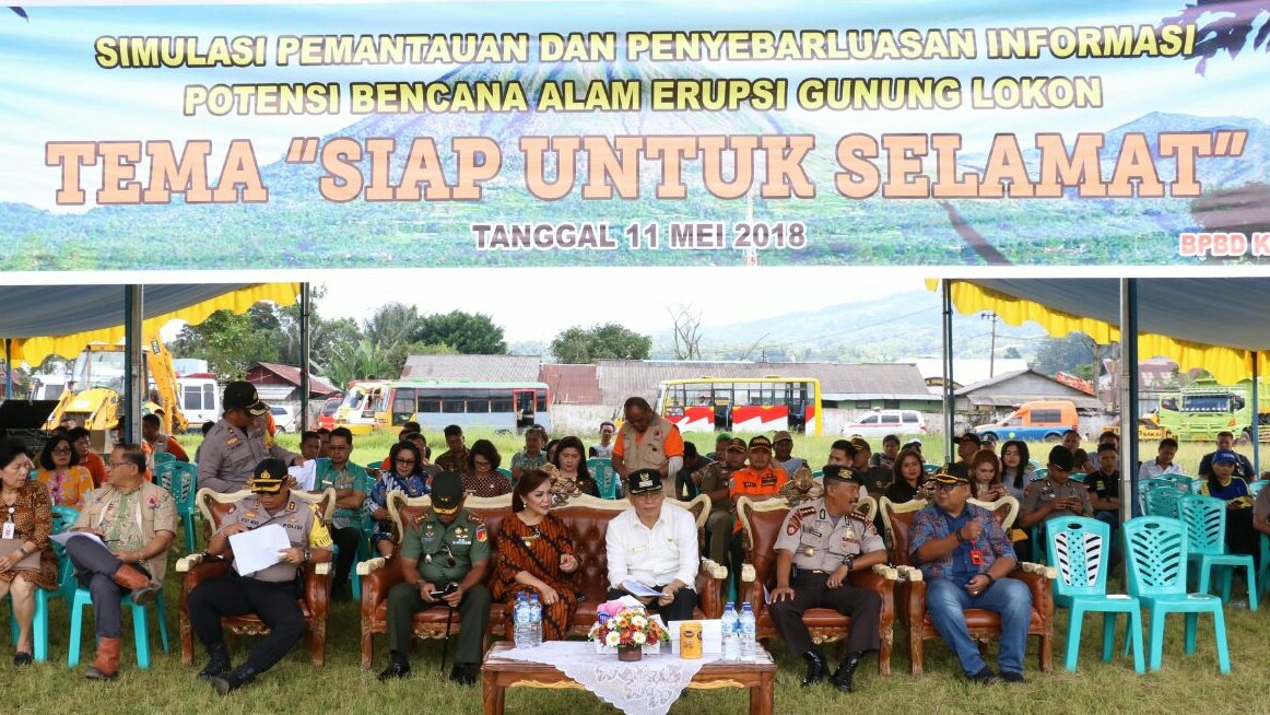 Siap Untuk Selamat, Tujuan Digelar Simulasi Antisipasi Bancana Gunung Lokon