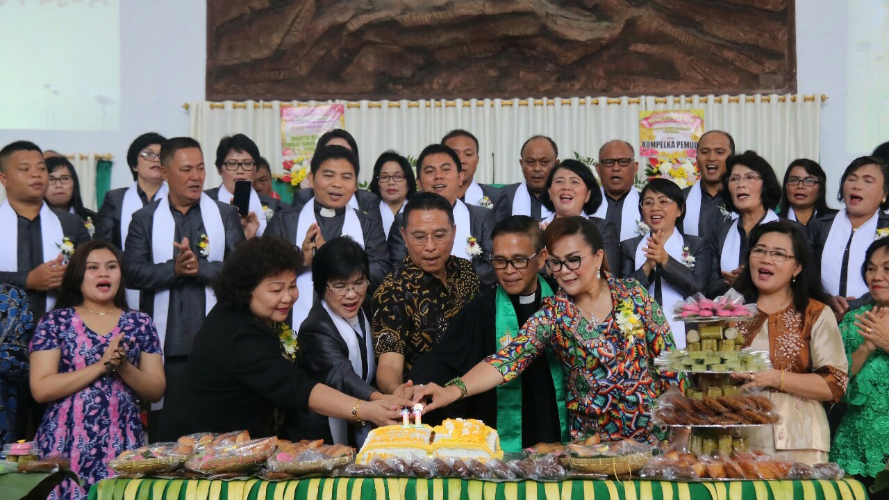 JFE-SAS Hadiri Syukur Jemaat GMIM Anugerah Paslaten