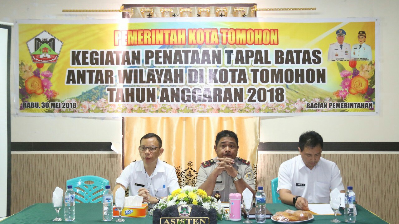 Pemkot Tomohon Bahas Tapal Batas