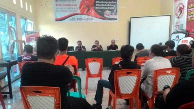 KPU Minahasa Gelar Rakor Dengan Media Partner
