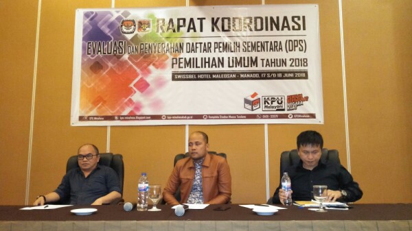 Rakor DPS Pemilu 2019 KPU Minahasa