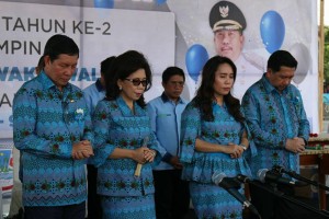 Perayaan dua tahun kepemimpinan Walikota Manado DR Ir GS Vicky Lumentut SH MSi DEA dan Wakil Walikota Mor Dominus Bastiaan SE