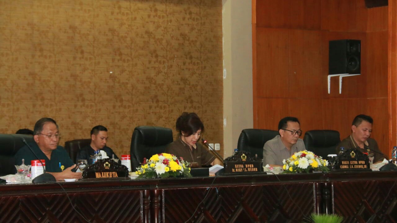 DPRD Tomohon Gelar Paripurna Pengajuan APBD 2019