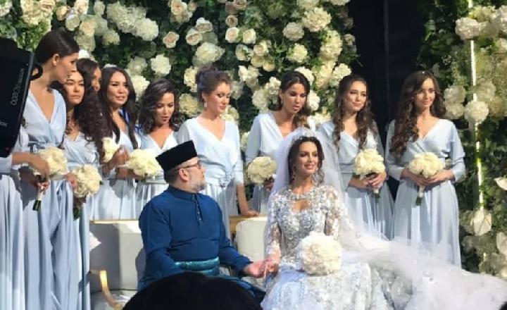 Raja Malaysia Nikahi Miss Moscow Rusia Viral di Medsos