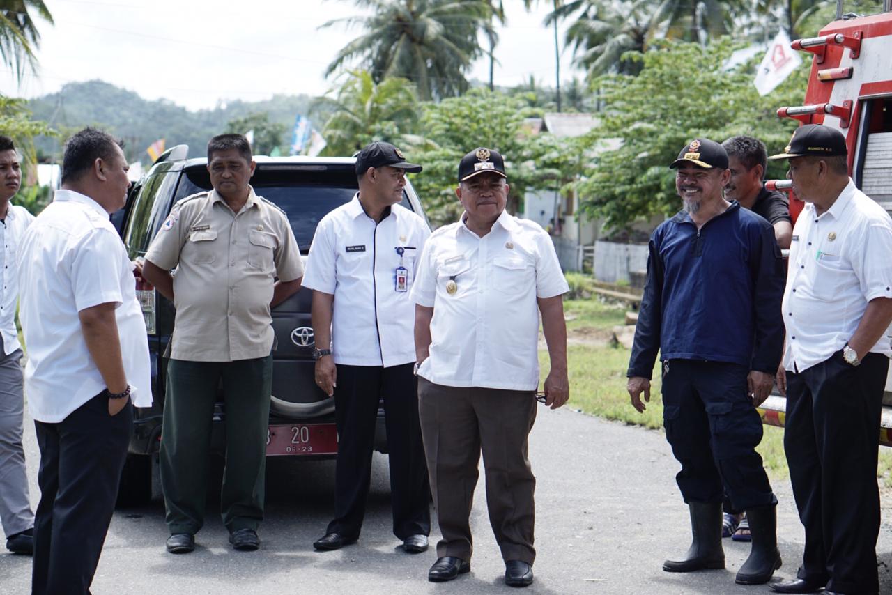 Wabup Amin Lasena Tinjau Lokasi Kena Dampak Banjir