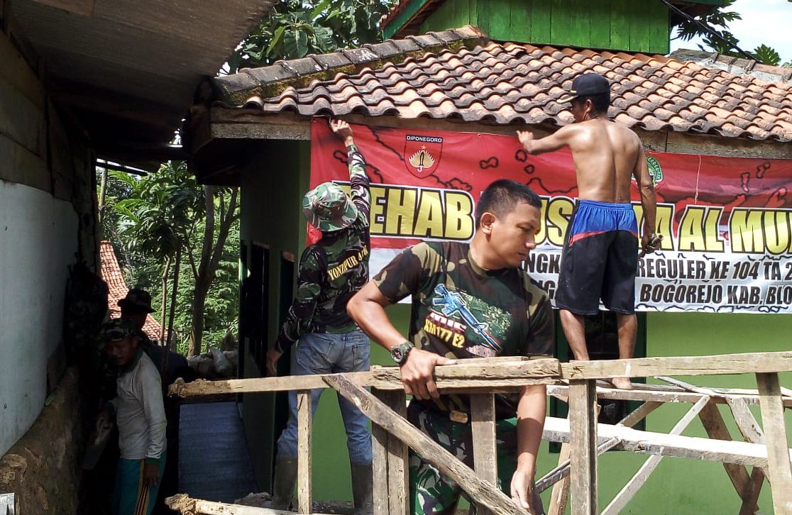 Mushola Rampung Direhab Tentara, Warga Akan Syukuran