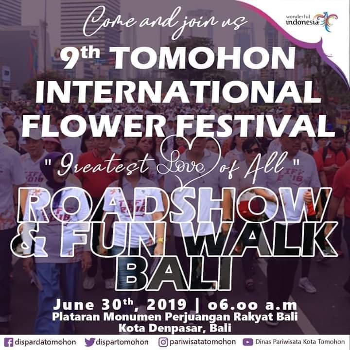 Bali 30 Juni, Fun Walk dan Road Show TIFF 2019