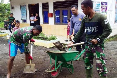 Apresiasi Yang Tinggi Dari Kepala Sekolah SD GMIM 5 Duasudara Atas Kinerja Satgas TMMD