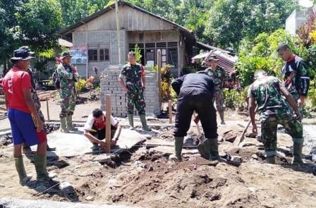 Cek Perkembangan Pembangunan Rtlh, Dandim 1310/Bitung Kunjungi Lokasi