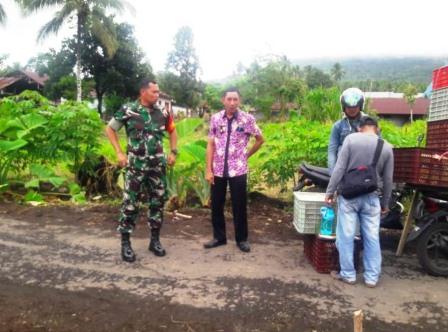 Dandim 1310/Bitung Cek Progres Pengerjaan Kantor Tiga Pilar