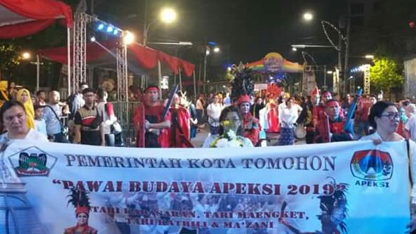 Dipimpin SAS, Tomohon Ikut Parade Budaya City Expo 2019