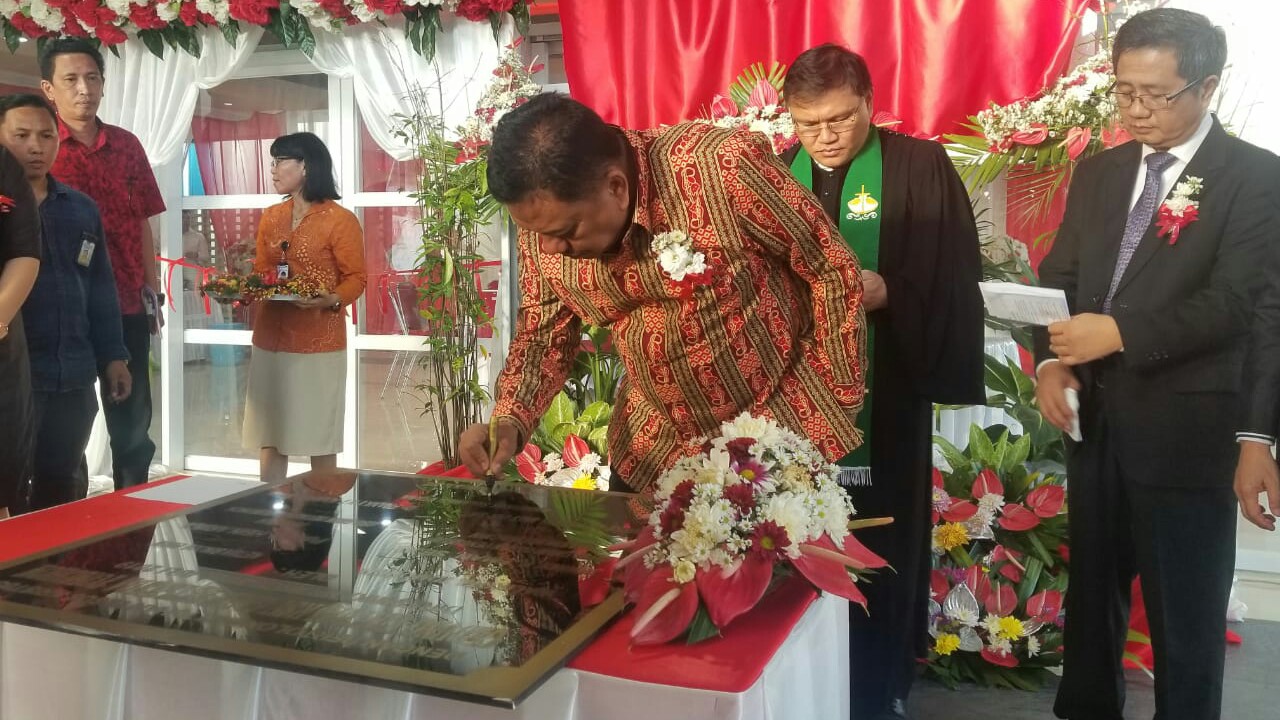 Gubernur Sulut Resmikan Gedung Victory RSU Bethesda, Pendeta Arina Pimpin Ibadah Pentahbisan