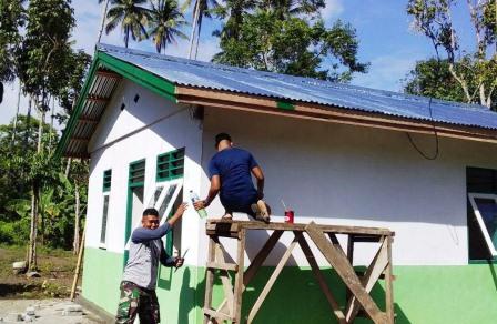 Kodim 1310/Bitung Merasa Terpanggil Bangun Rumah Warga Kurang Mampu