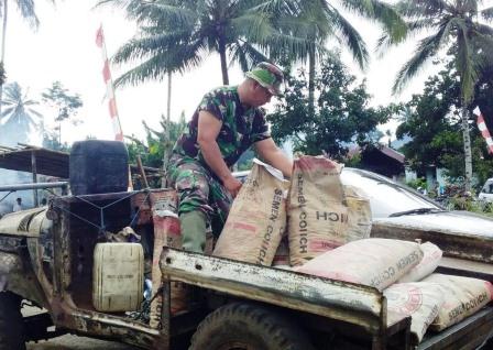 Satgas TMMD Terkendala Pengangkutan Material