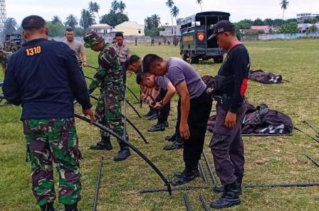 Sinergitas TNI- Polri Sukseskan Pembukaan TMMD ke 105