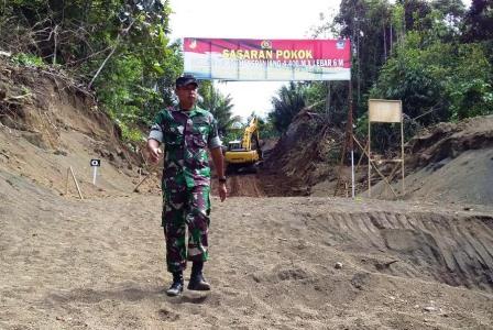 TMMD Ke-105 Diwilayah Kodim 1310/Bitung Diperioritaskan Untuk Pembukaan Jalan Sepanjang 4.400 Meter