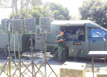 Dukung Upacara Penutupan TMMD, Denhub Korem 131/Santiago Stand By Di Lokasi