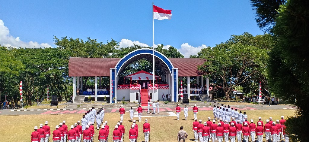 Detik-Detik Proklamasi Kemerdekaan RI di Minut, Bupati VAP Inspektur Upacara