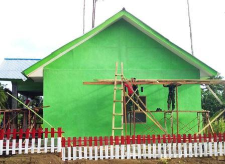 Sasaran Fisik TMMD Ke-105 Kodim 1310/Bitung Seluruhnya Hampir Rampung