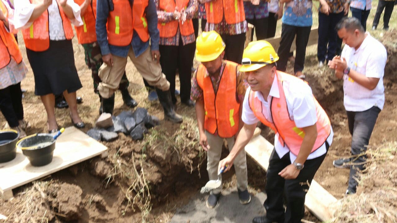 Lapas Perempuan Tomohon Bangun Fasilitas Pendukung, Walikota Eman Letakkan Batu Pertama