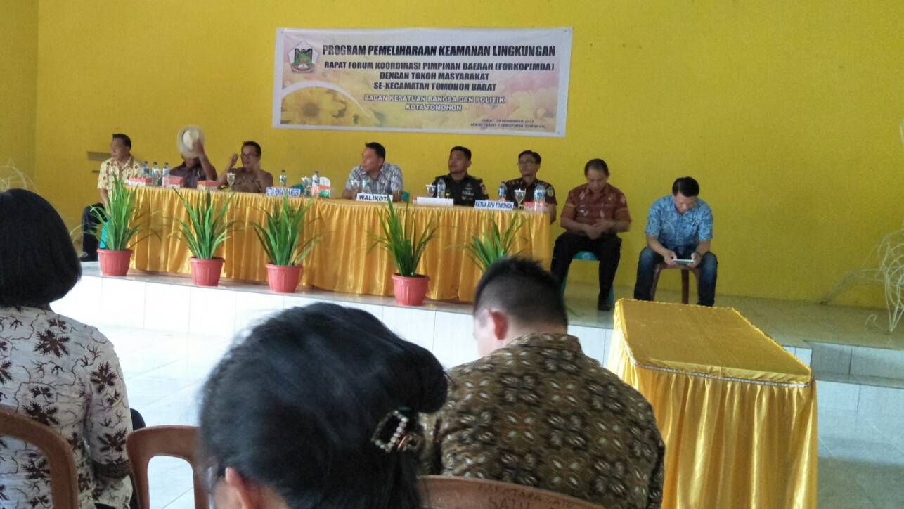 Koordinasi Forkopimda dan Tok-Mas Tomohon Barat