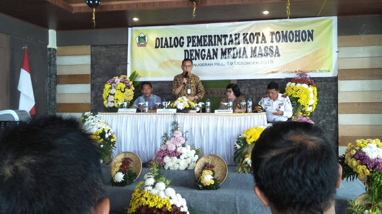 Dialog Akhir Tahun, Pemkot Tomohon dan Wartawan