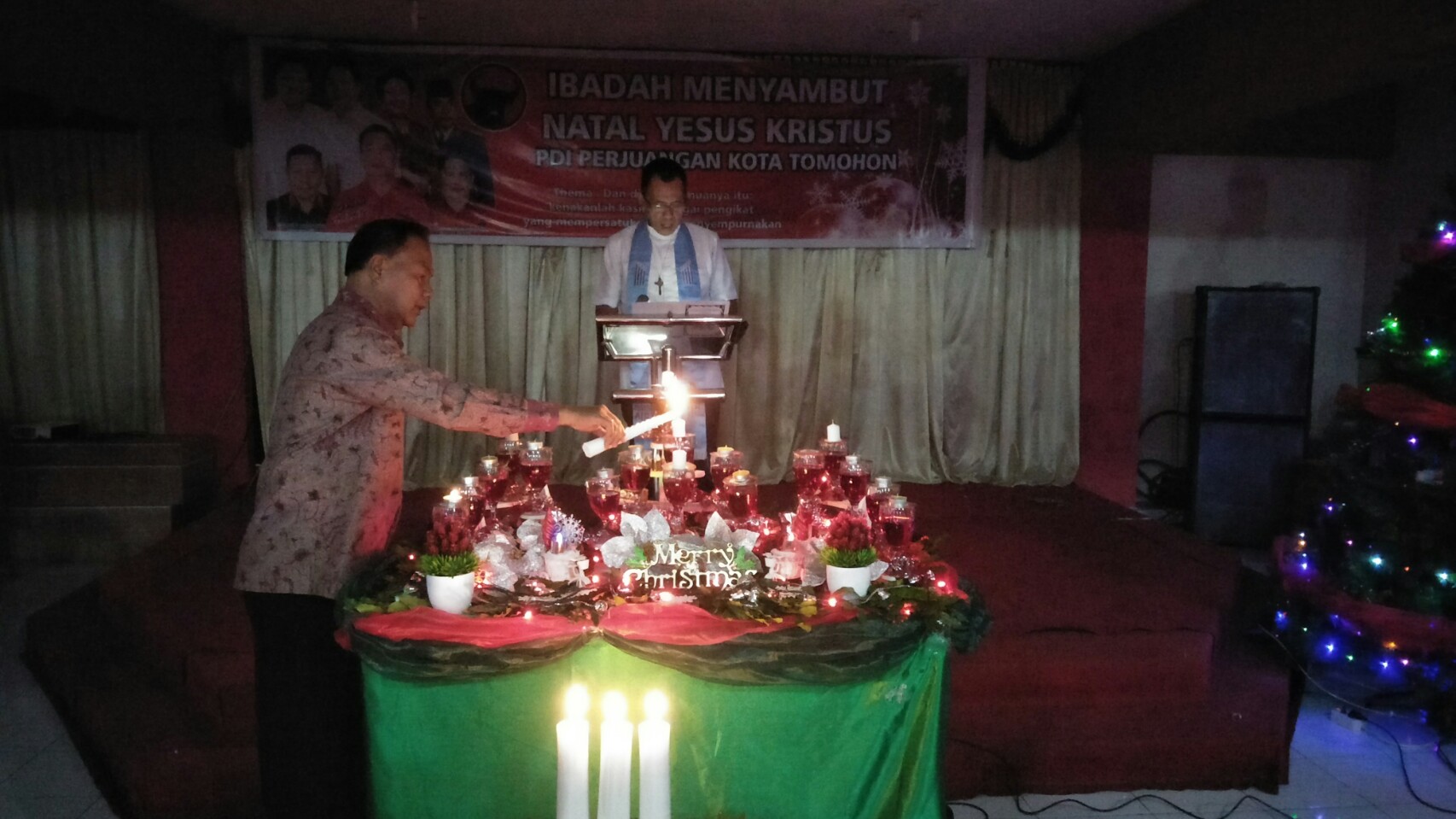 Lumowa Hadiri Pra-Natal PDI-P Tomohon