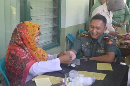 Kodim 0718/Pati  Laksanakan Donor Darah Dalam Rangka  menyambut Hari Juang TNI Angkatan Darat