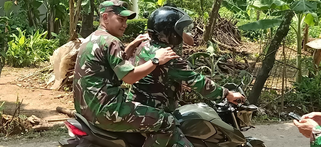 Pakai Roda dua Dandim Kudus Tinjau Lokasi