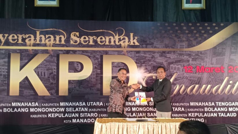 Walikota Tomohon Hadiri Penyerahan LKPD 2019