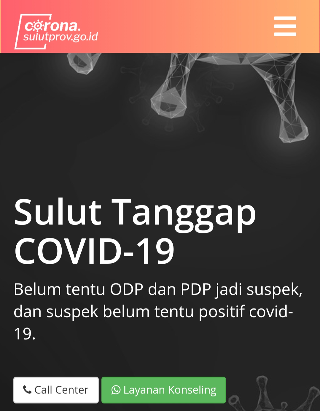 Data Terbaru Covid-19 di Sulut Hari ini : 2 Pasien Positif, 14 PDP, 367 ODP