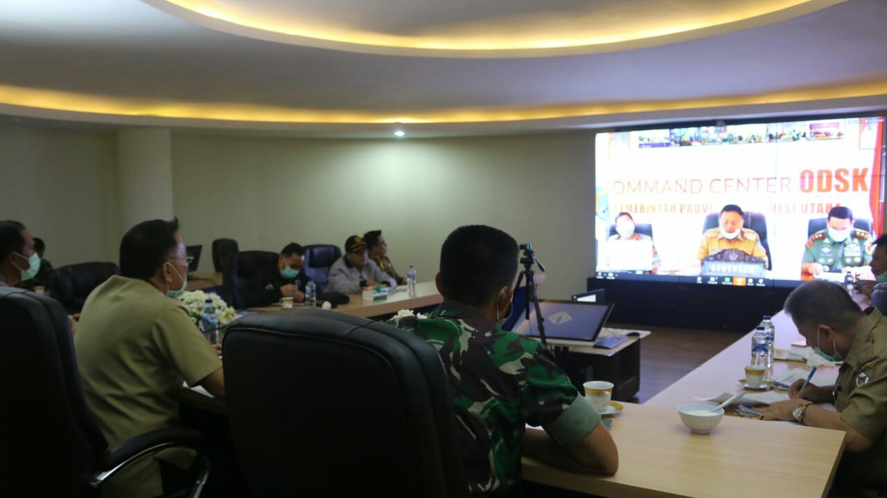 Rapat Video Conference Bersama Gubernur, Walikota Sebut Pergeseran APBD 2020 Tangani Covid-19