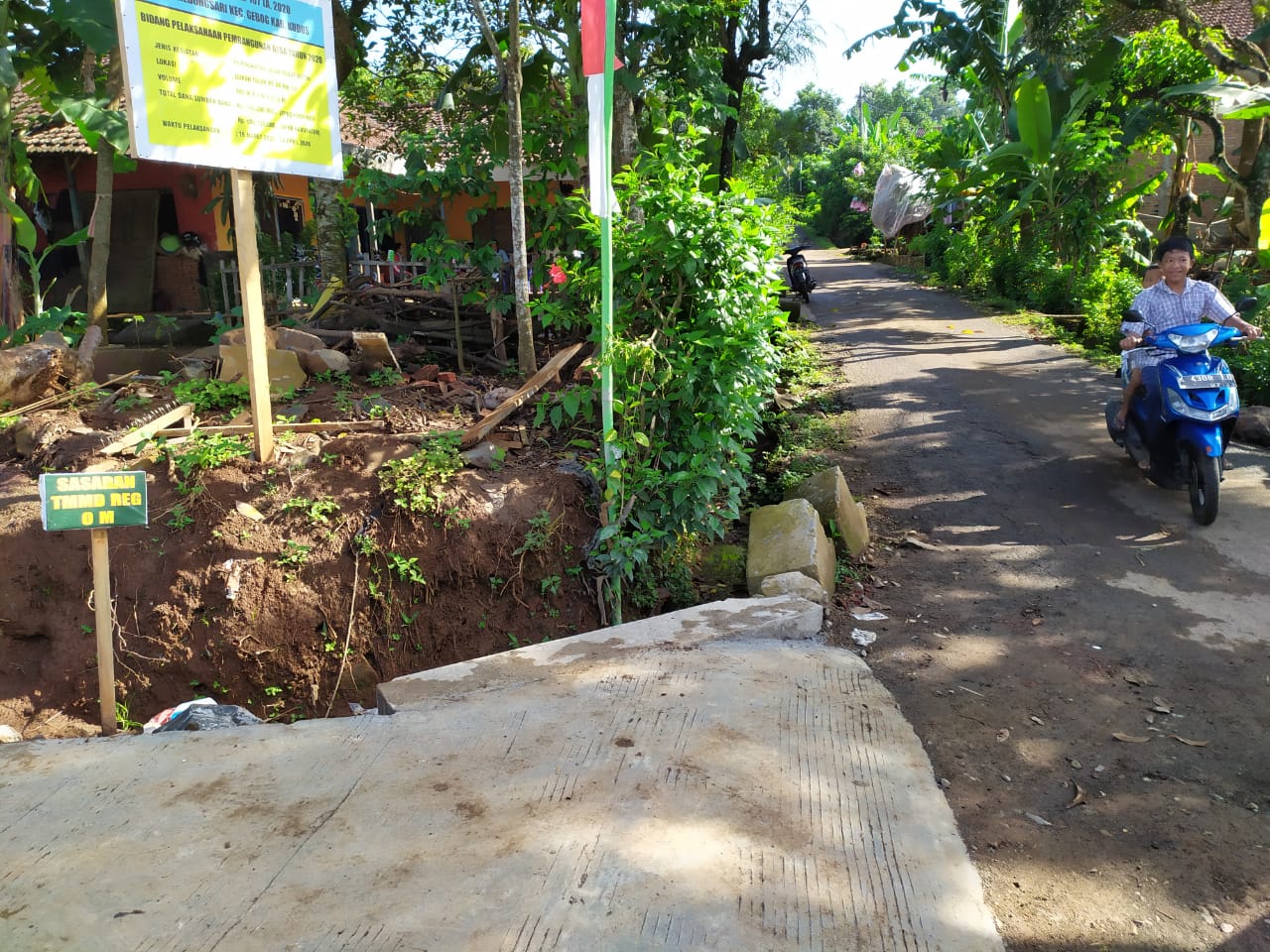 Suasana Dusun Talun Tampak Sepi Pasca TMMD.