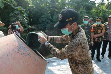 Plt. Bupati Kudus Tinjau Kegiatan TMMD Kudus