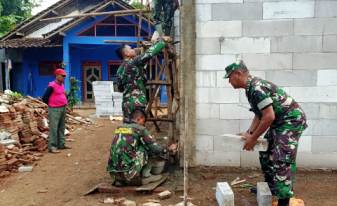 Program TMMD Masuk Dalam Bedah Rumah Mbah Sulkan