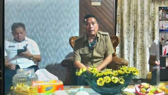 Gunakan Video Conference, Walikota Pimpin Rakorev