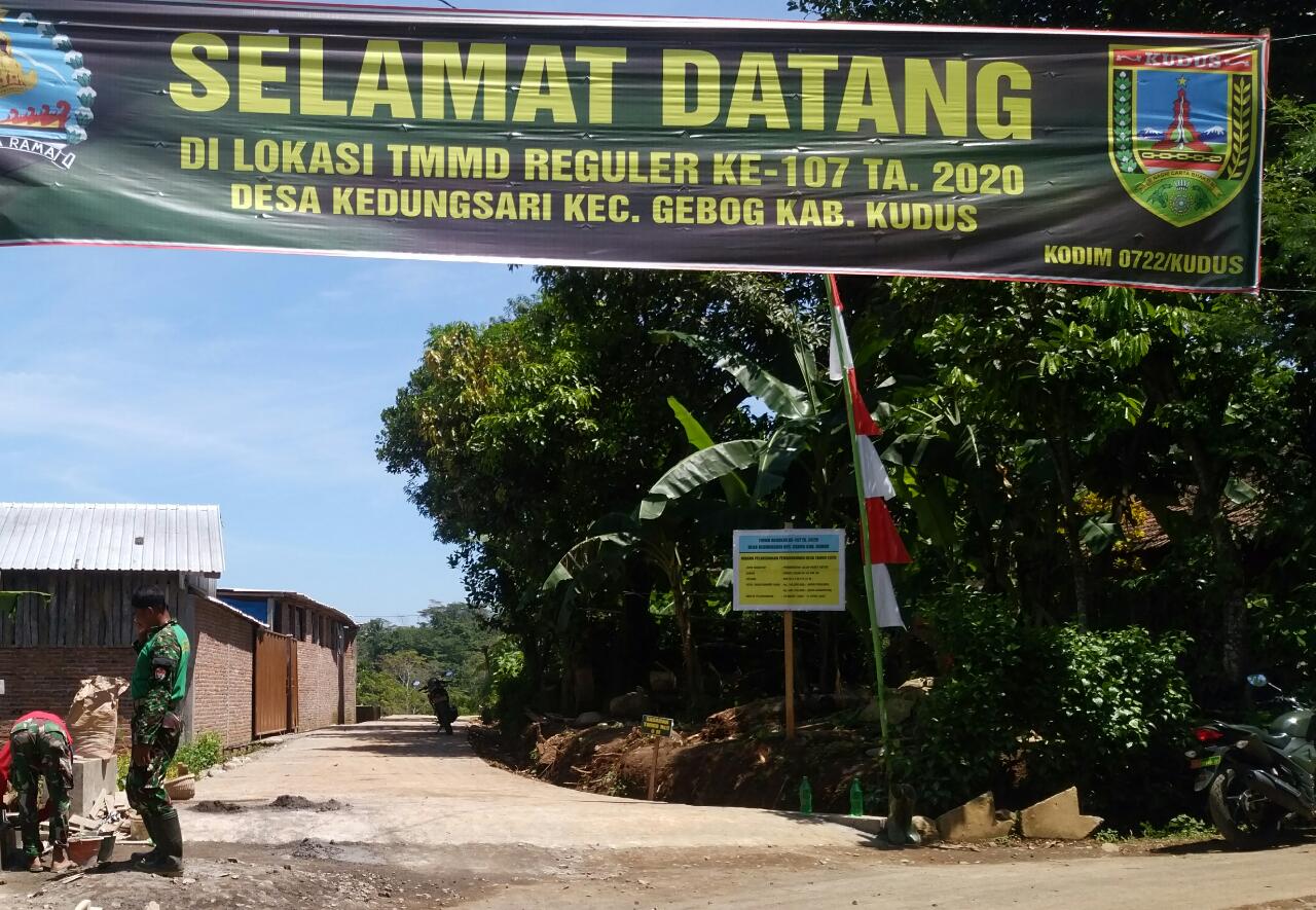 Kukenang Karyamu, Kuingat Darma Bhaktimu Dalam Pembangunan Desaku Satgas TMMD Kodim Kudus