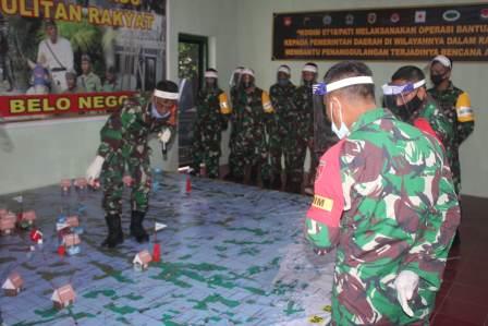 Kerja Keras Seluruh anggota Kodim Pati Dalam Melaksanakan Latihan Posko Mendapat Hasil Yang Memuaskan