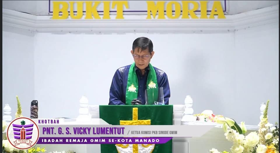 Walikota Manado Khadim Ibadah Remaja GMIM se-kota Manado Melalui Ibadah Live Streaming