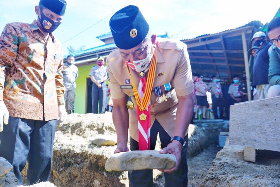 Bupati Bolmut Hadiri Peletakan Batu Pertama Pembangunan Masjid At-Taubah Pontak