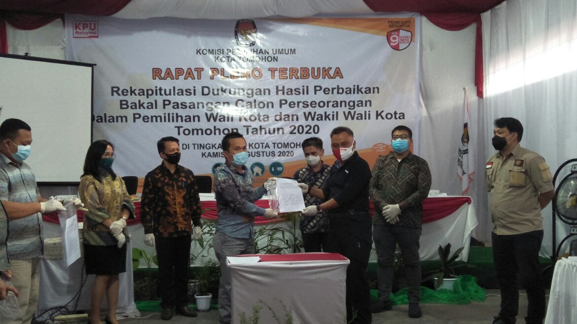 Dukungan Capai 8.056, KPU Tomohon Tetapkan RoSe Sah Lakukan Pendaftaran Dukungan Capai 8.056, KPU Tomohon Tetapkan RoSe Sah Lakukan Pendaftaran