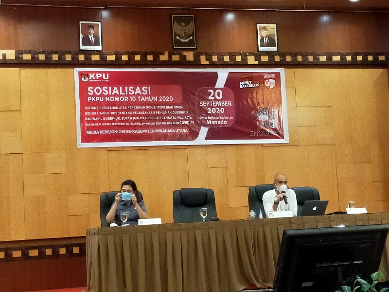 KPU Minut Janji Tetap Konsisten Jalankan Tahapan Pilkada Sesuai Protokol Covid-19 KPU Minut Janji Tetap Konsisten Jalankan Tahapan Pilkada Sesuai Protokol Covid-19