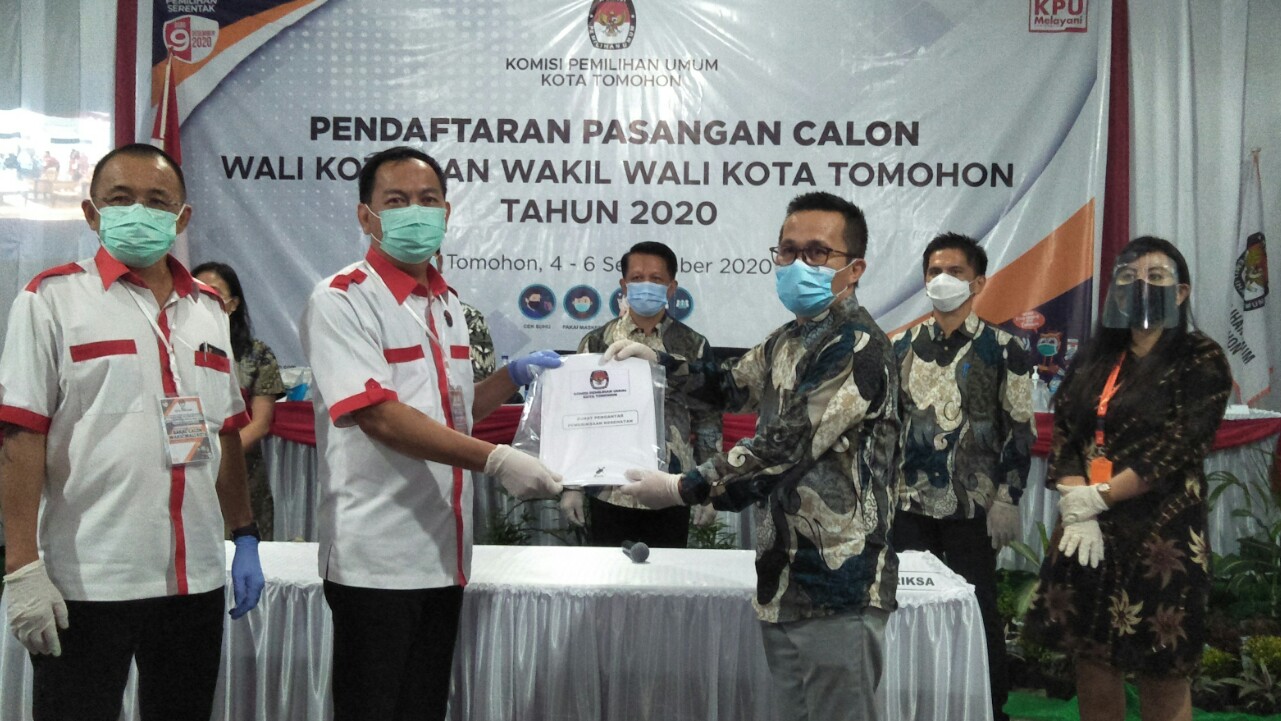 KPU Tomohon Terima Pendaftaran Pasangan CSWL