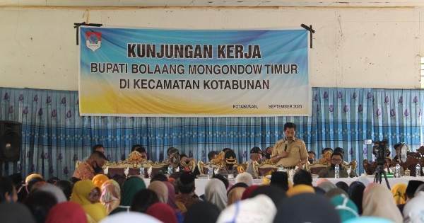 Kunker Kecamatan Kotabunan, Sehan Tegaskan Penerapan Kembali Portal Penjagaan Per-Desa