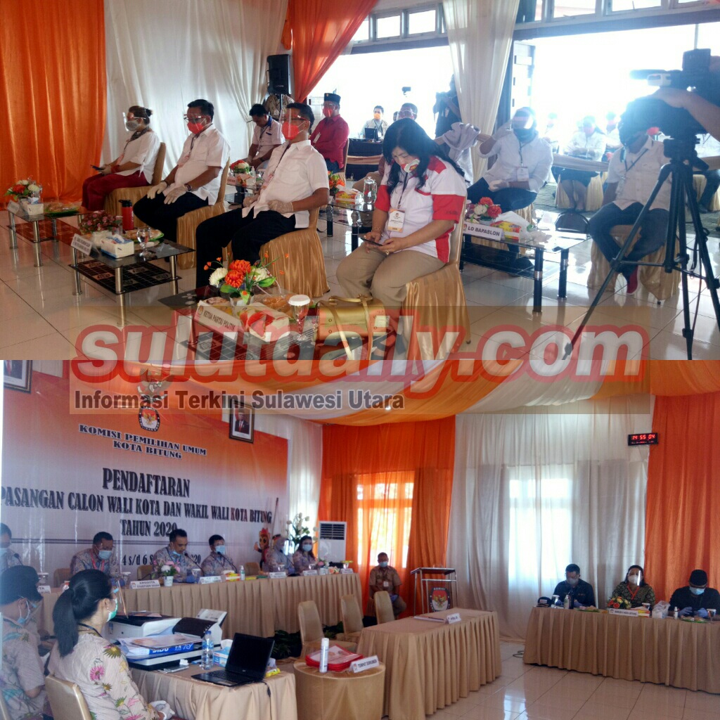 Daftar di KPU Bitung, MM – HH di Kawal Ribuan Massa, GMEM : Saya Minta Maaf Akan Terjadinya Kemacetan Tadi Daftar di KPU Bitung, MM – HH di Kawal Ribuan Massa, GMEM : Saya Minta Maaf Akan Terjadinya Kemacetan Tadi