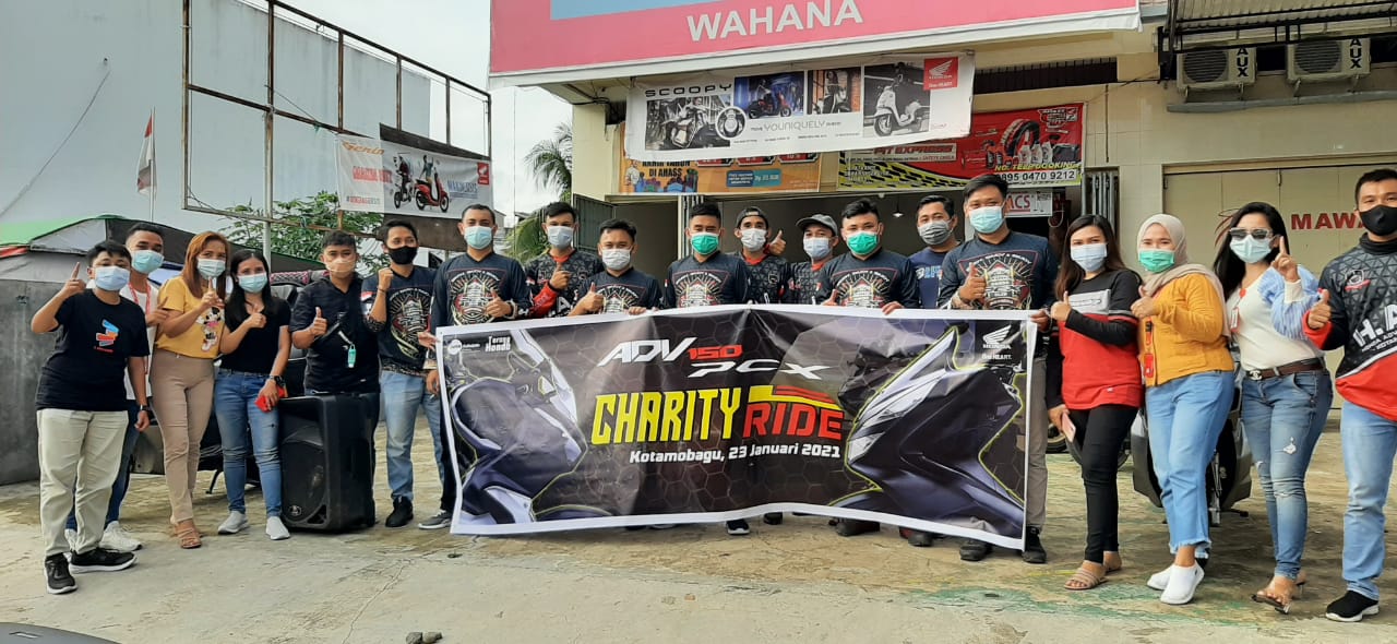 Komunitas Honda ADV & PCX Gelar Charity Ride di Kotamobagu