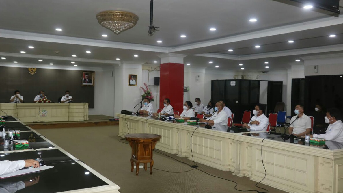 Ringkuangan Ikuti Rakor Persiapan Pelantikan Kepala Daerah di Kantor Gubernur Sulut