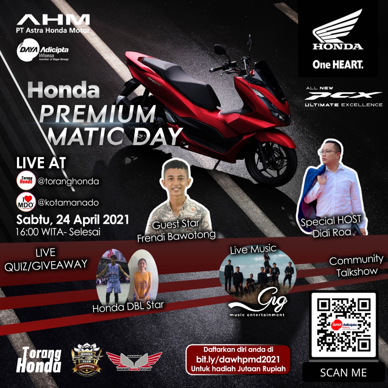 Honda Premium Matic Day, Saksikan Secara Virtual Sore Ini
